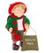 Whitehurst 11" Zim's The Elves Themselves Orin the Mailman with Bag of "Santa Mail" Collectible Christmas Figure